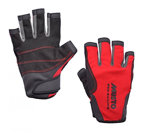 Musto Essential Sailing Short Finger Gloves RED AS0813 Sizes- – Large - 3
