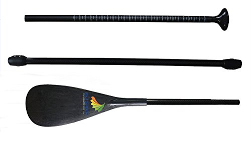 Z&J SPORT 3-delige verstelbare High Performance Carbon Fiber Stand Up Paddle voor opblaasbare SUP Board Paddel Surfen (C-SL (21CM*46.7CM), 172-220CM) -